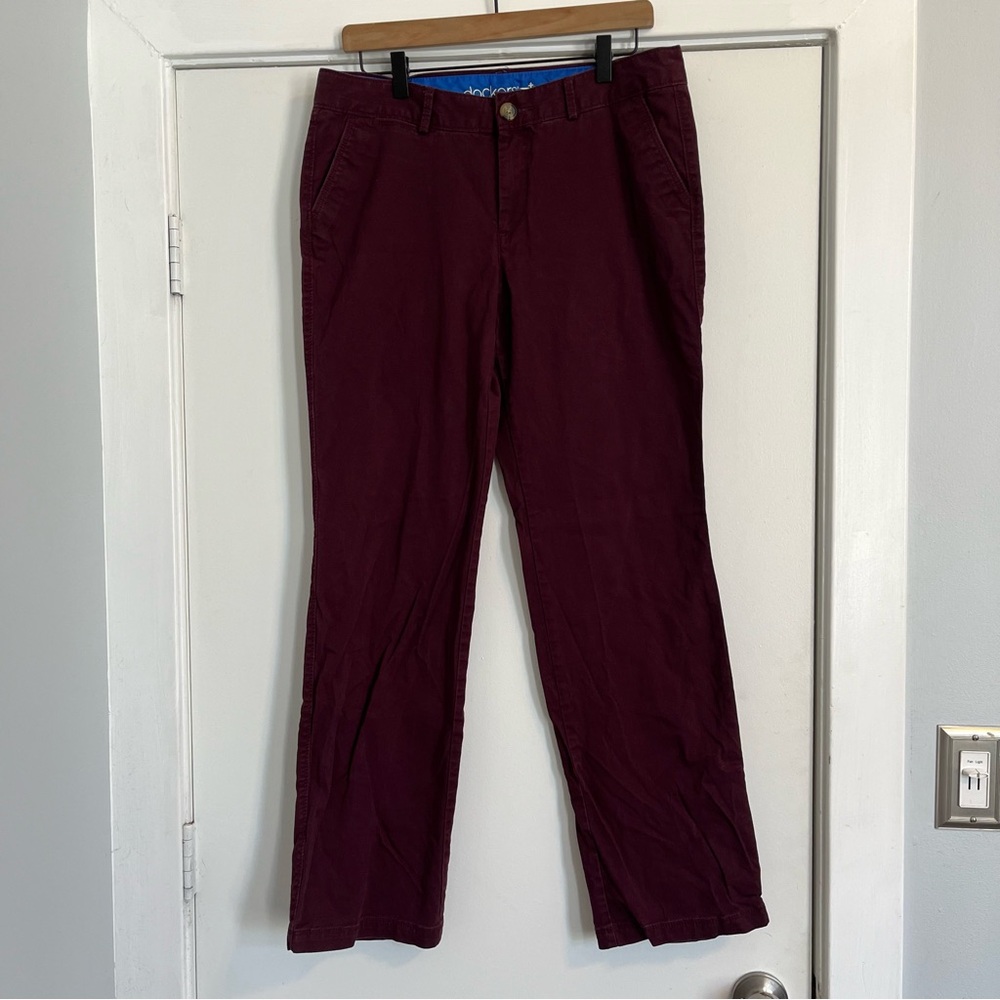 Dockers bootcut burgundy maroon dark red Y2K prep style khakis Women’s size 10
